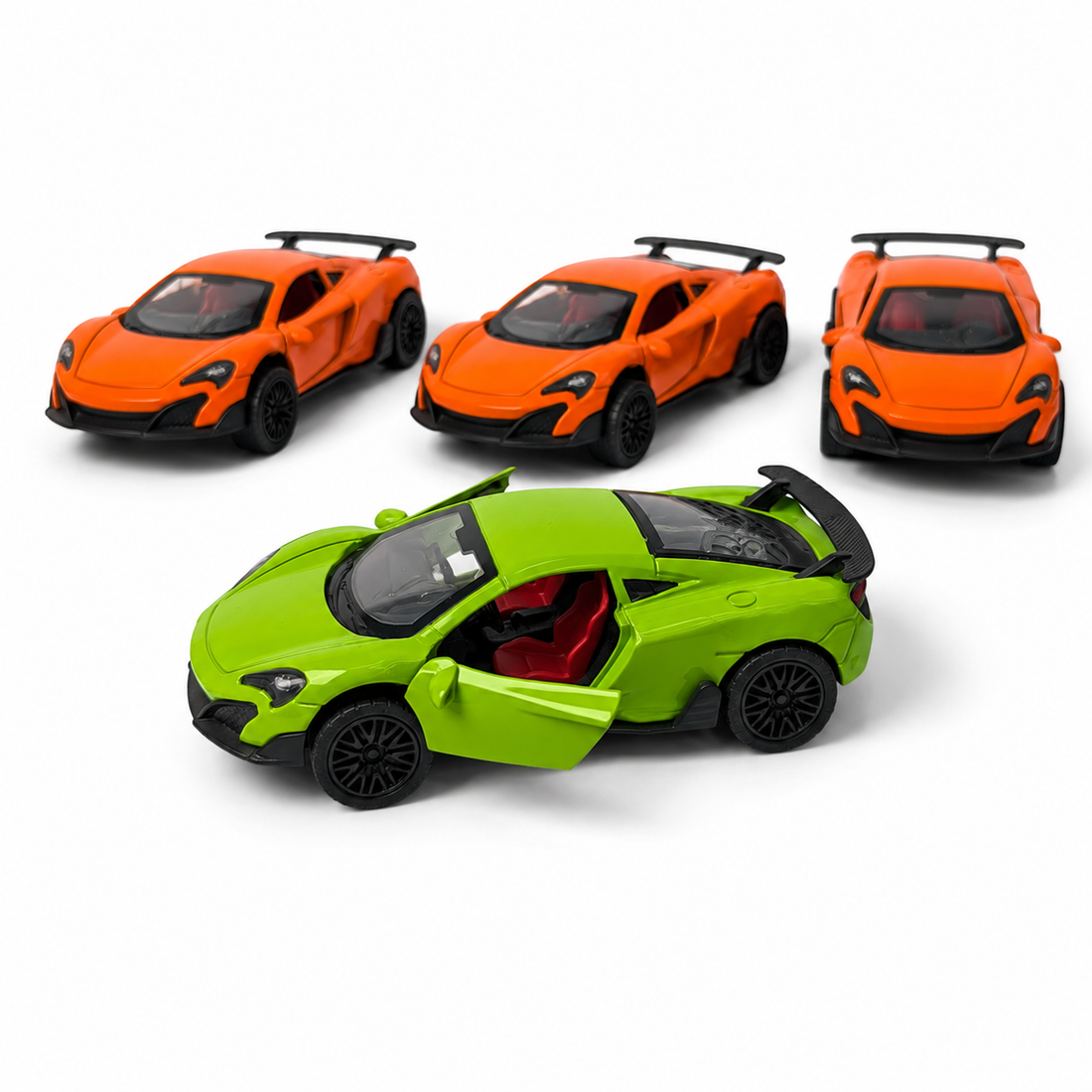 Metal Pushback Sports Car with Music and Blinking